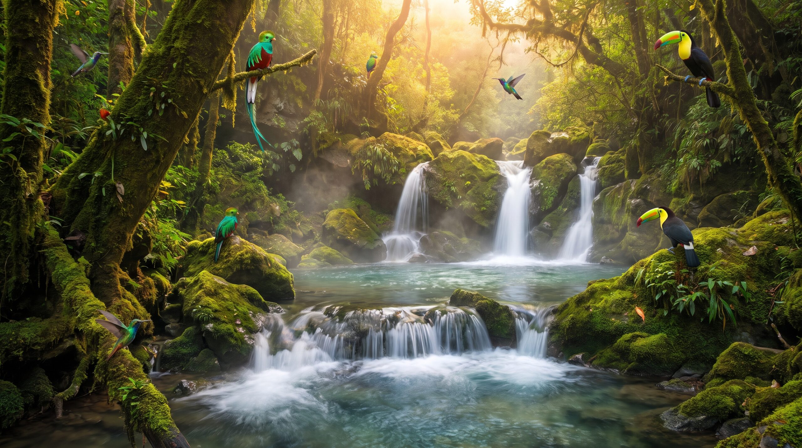 Emerald Canyon Springs Wallpaper
